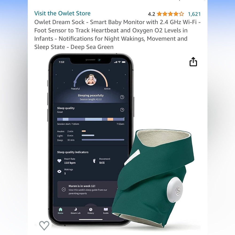 Owlet Dream Sock